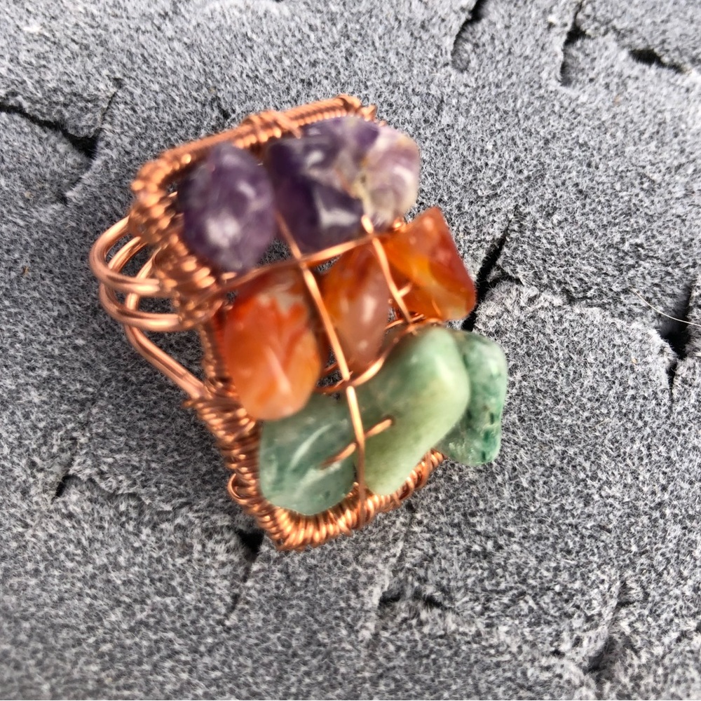 Artesanal Crystals ring